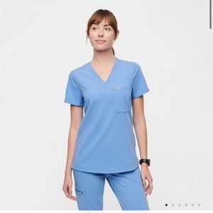 Ceil blue scrub top